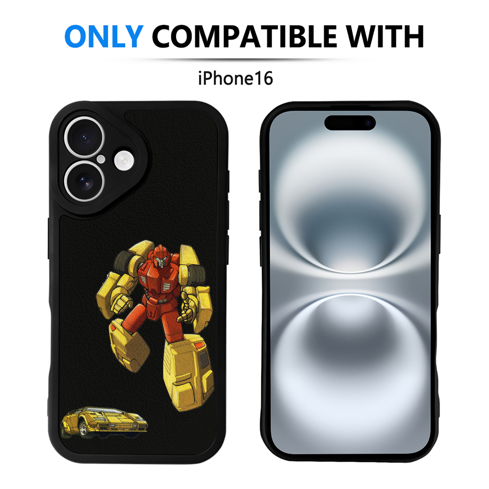 （画像用）  【iPhone 16シリーズ対応】シリコンスマホケース（レザー調） 材質：シリコン